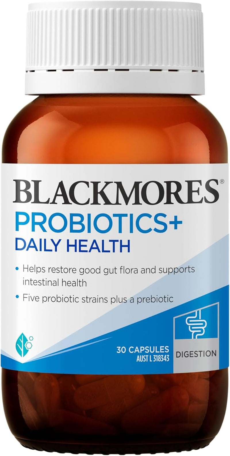 Probiotics+ Daily Health | Maintains Intestinal Health & Restores Good Gut Flora | 30 Capsules