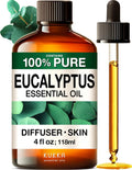 KUKKA Eucalyptus Essential Oils - 118Ml - for Skin, Diffuser, Aromatherapy & DIY Soap Making Scent